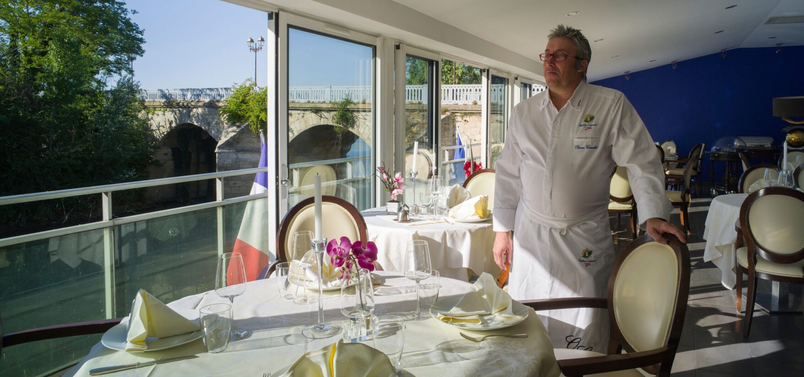 Le Chef Olivier Grémillet dans sa salle