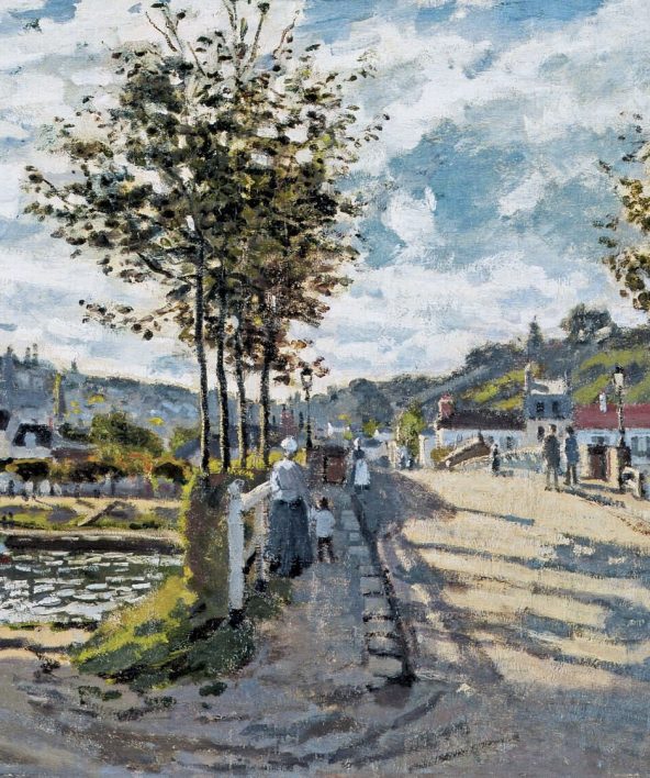 Le pont de Bougival par Monet