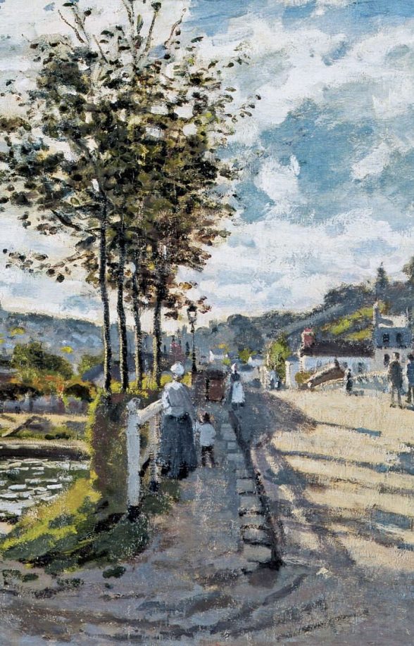 Le pont de Bougival par Monet