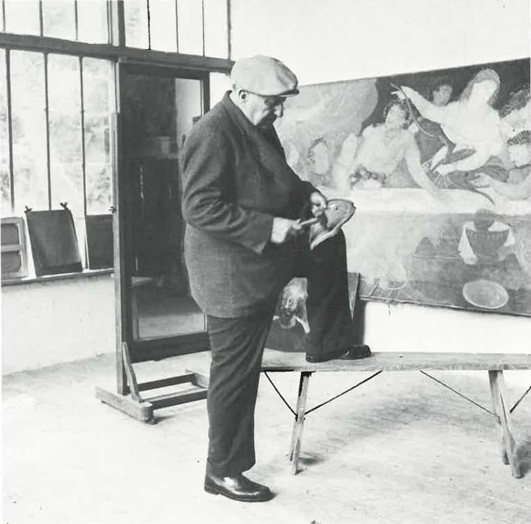 André Derain dans son atelier d'été