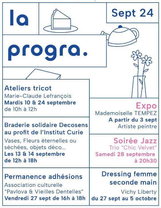 Programme septembre