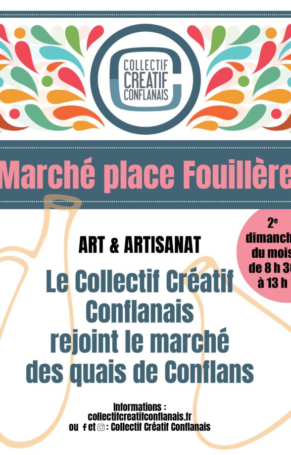 Affiche Marché Quais de Seine à Conflans