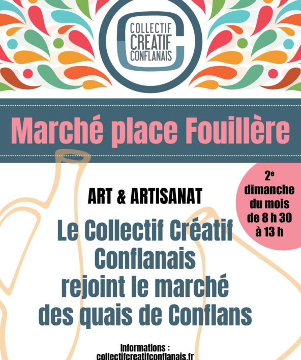 Affiche Marché Quais de Seine à Conflans