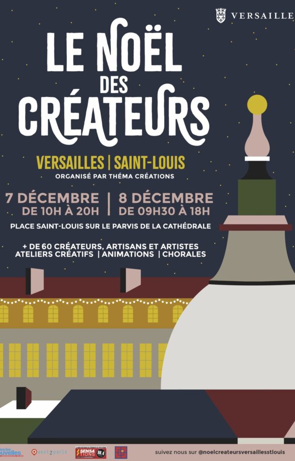 Le Noël des créateurs organisé par Théma Créations, parvis de la cathédrale Saint-Louis