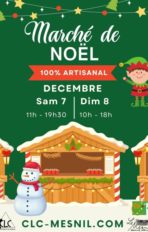 Affiche du Marché de Noël 2024 du Mesnil-Saint-Denis