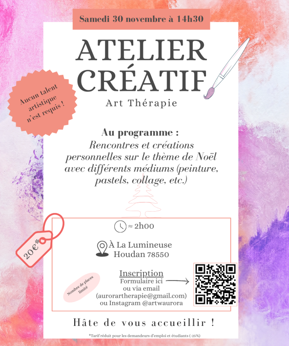 Flyer Atelier 30 novembre 2024