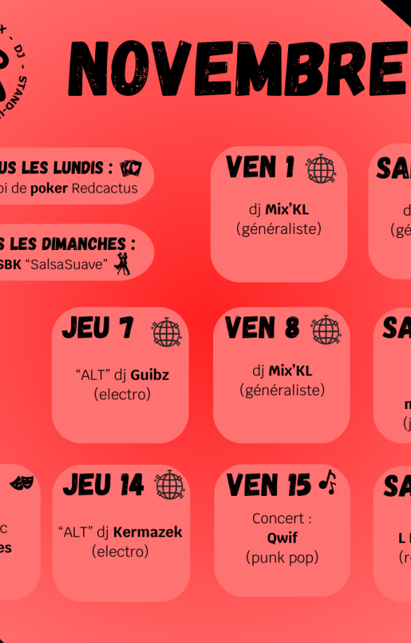 Programme Novembre Partie 1