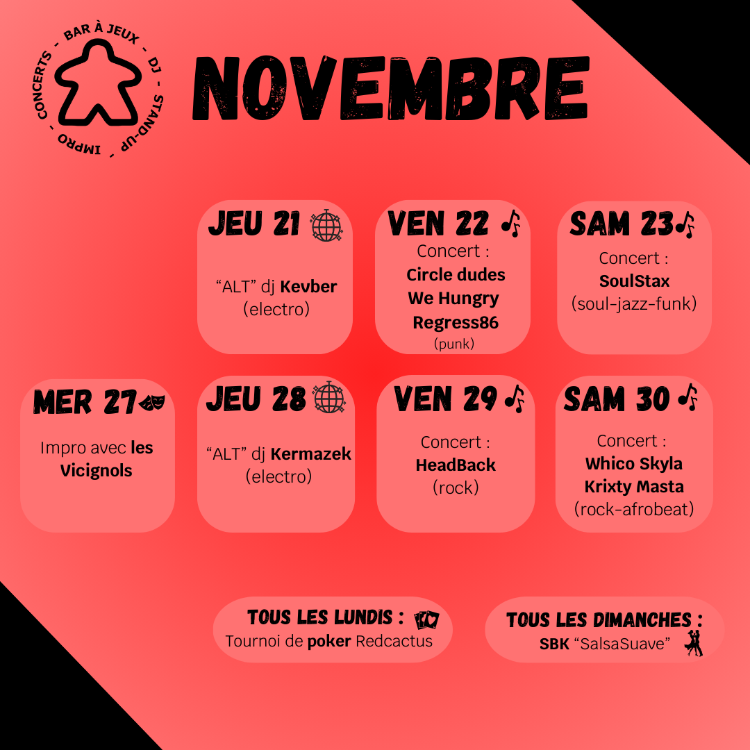 Programme Novembre Partie 2