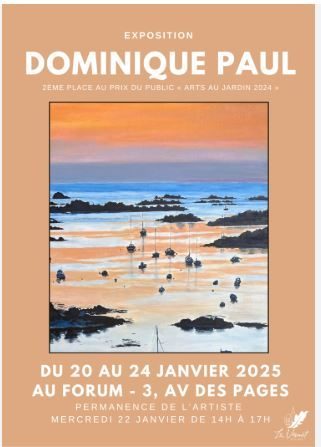 Exposition de Dominique Paul : 2ème place au Prix du Public « Art au Jardin 2024_Le Vésinet