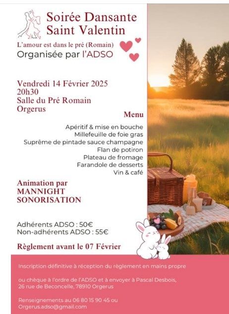 Soirée Dansante : St-Valentin_Orgerus